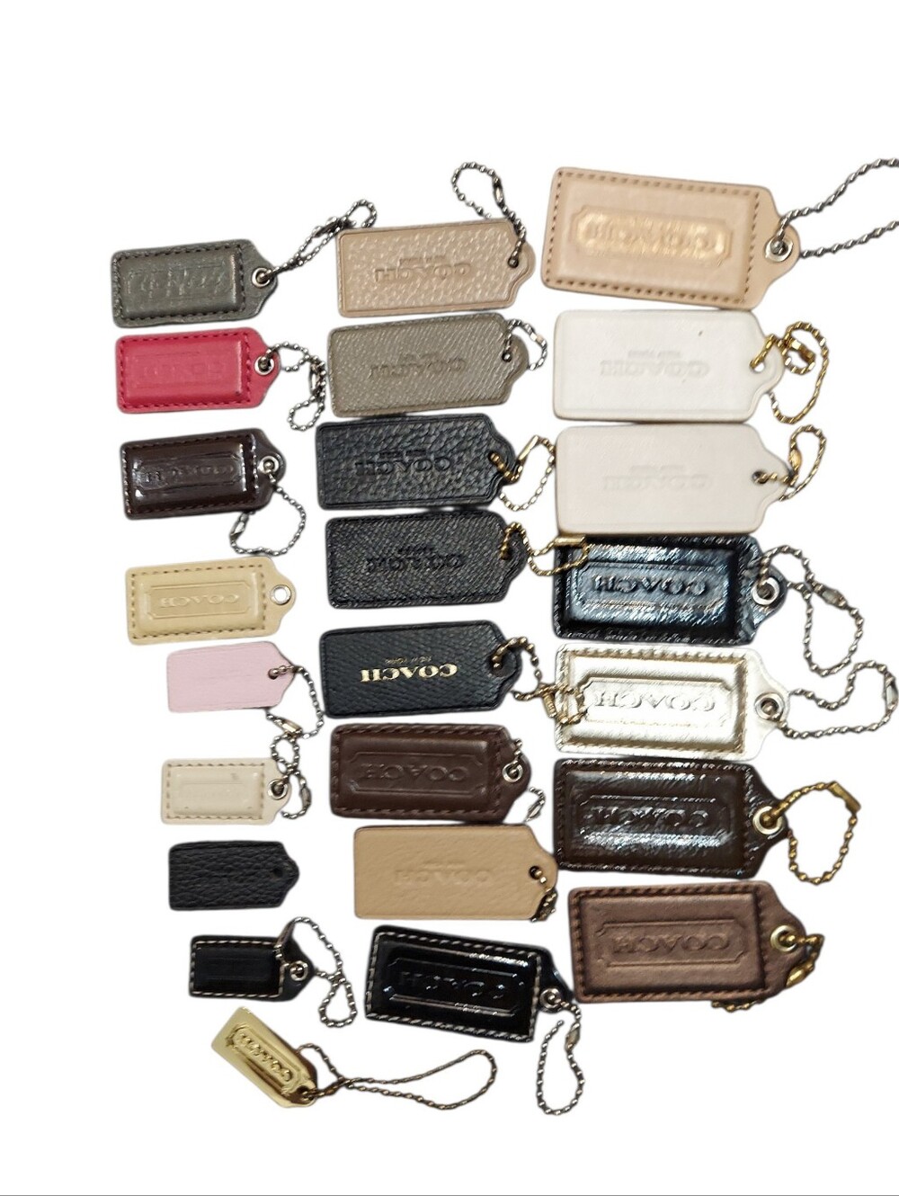 Coach Hangtag Lot Of 24 Assorted Sizes & Colors
